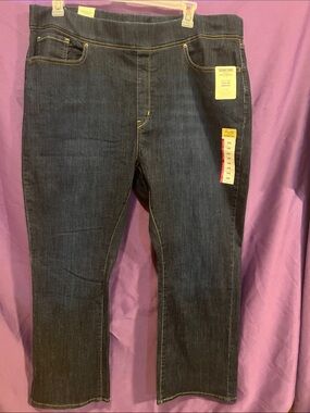 Signature by Levi Strauss Dark Blue Boot Cut Jeans